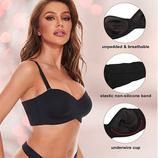 Non-Slip Convertible Bandeau Bra