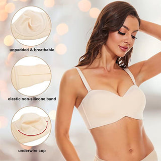 Non-Slip Convertible Bandeau Bra